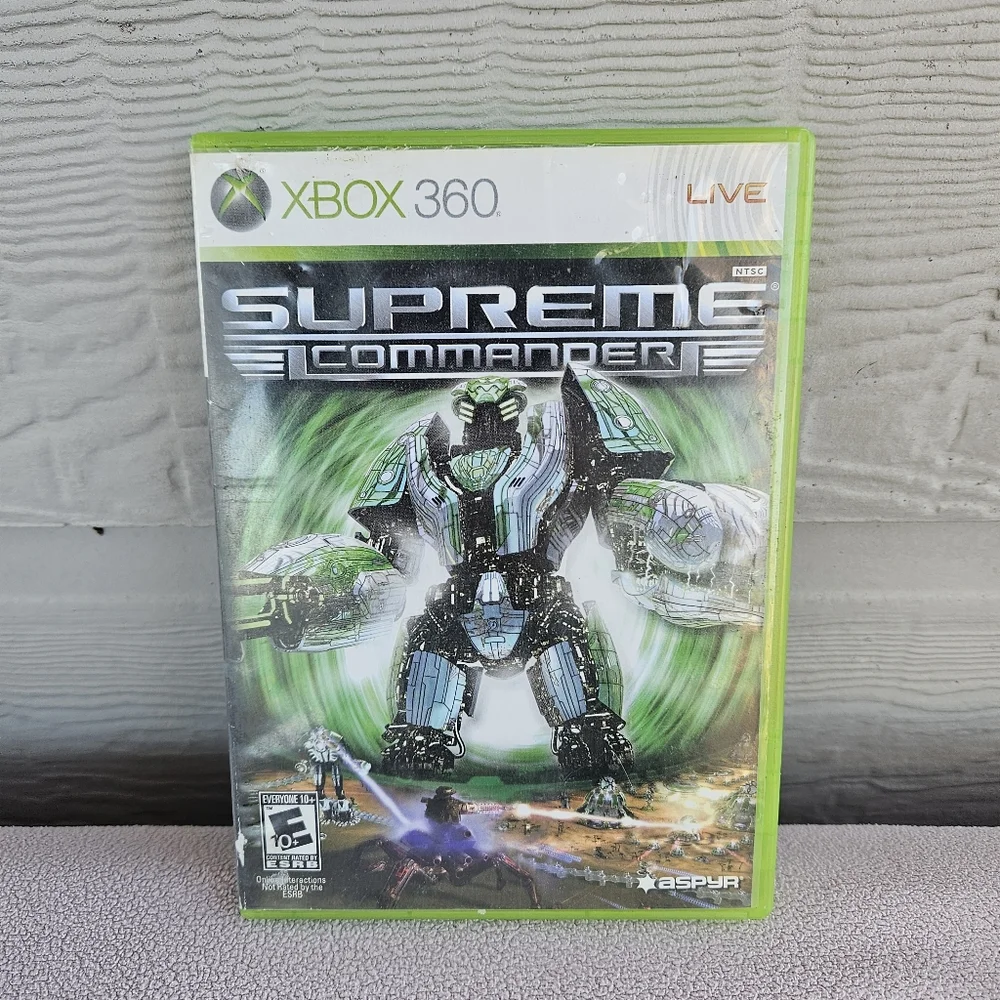 Supreme Commander Xbox 360 Video Game Disc Manual Microsoft